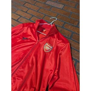Arsenal‎ Men's M Red Full Zip Warmup Jacket Soccer Football Track Top